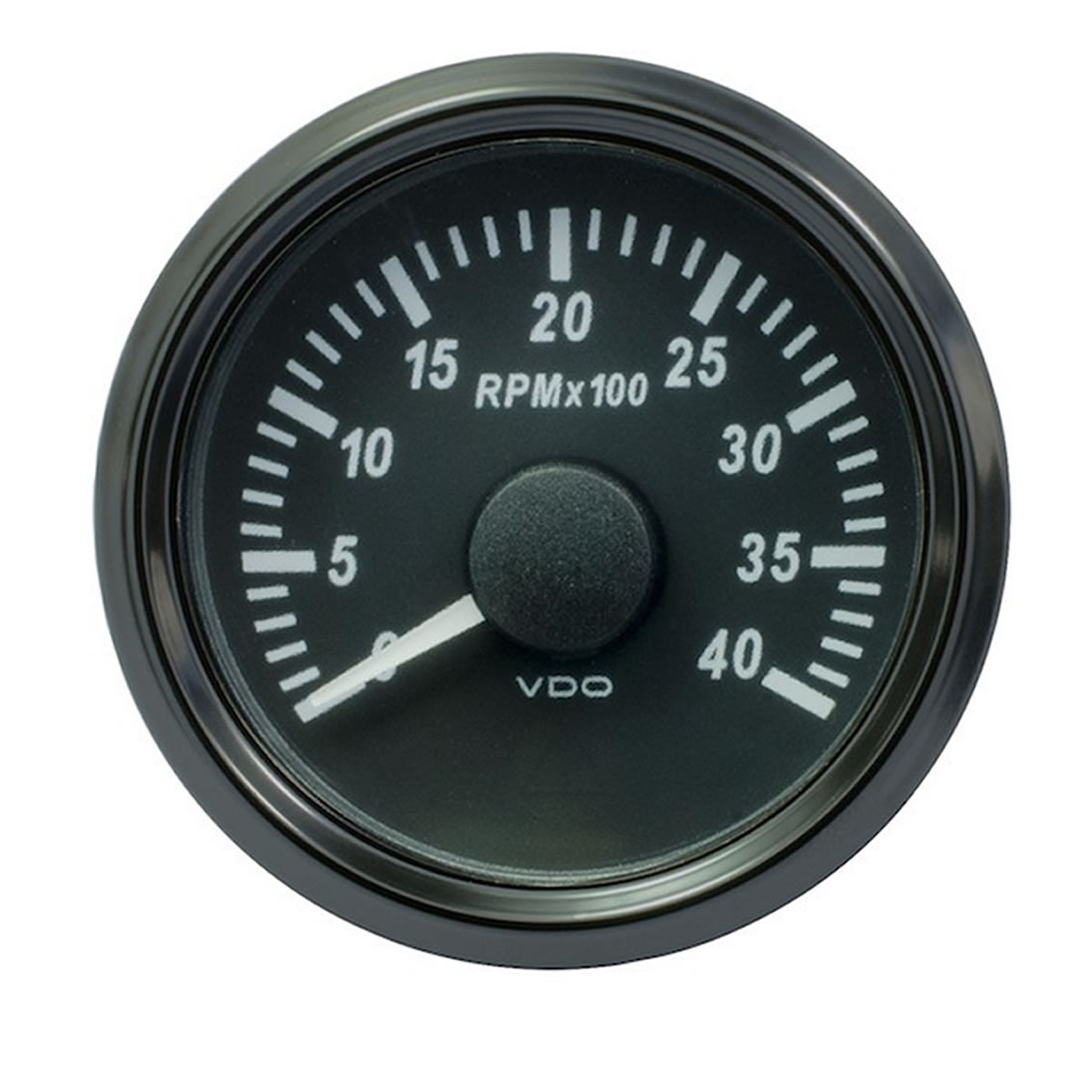 VDO SingleViu Tachometer Gauges 4000 RPM Black 100mm